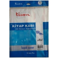 Tek Kenarı Yapışkanlı Hazır Kitap Kabı 10 lu Paket